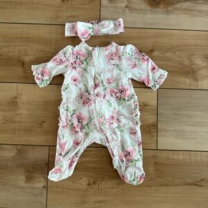 Little me matching outfit and headband